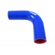 Silikónové koleno TurboWorks 90° 38mm, Modré, Dĺžka: 200mm, PRO